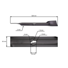 Žací nôž 32,6 cm (13") pre elektrické kosačky Castorama Hecht Grizzly Einhell Garda (OEM GD51BX.X0.01 3405460 34.054.60 H123357 13700209 6247444)