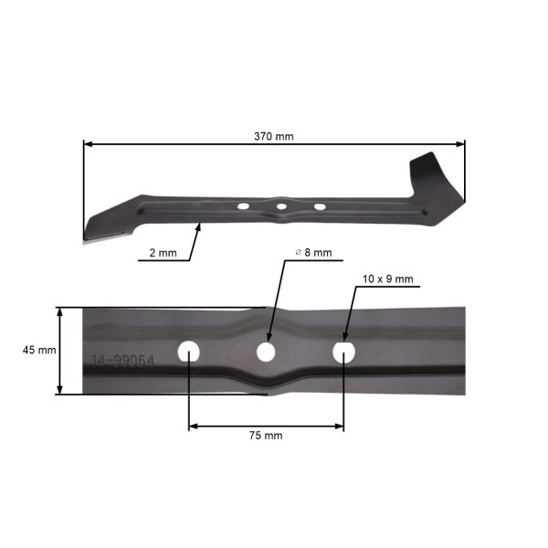 Žací nôž 37 cm (15") pre elektrické kosačky Gardena PowerMax (OEM 4016-00.701.00)