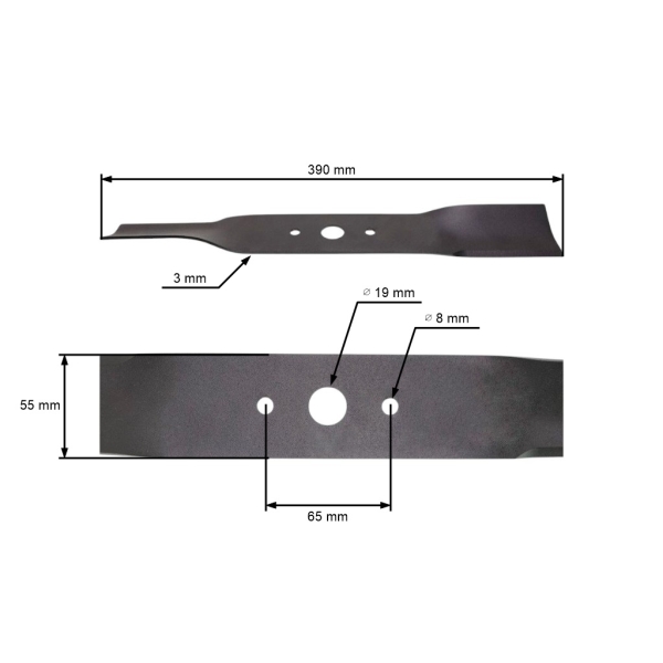 Žací nôž 39 cm (15") pre Agroma Megagroup Faworyt (OEM 270011810)