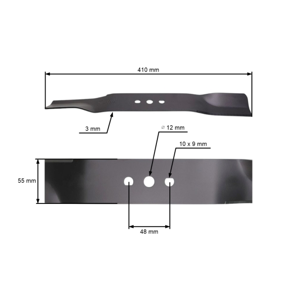 Žací nôž 41 cm (16") pre Hortmasz Dym Hortus Leroy Merlin Victus (OEM JL43Z04-01)