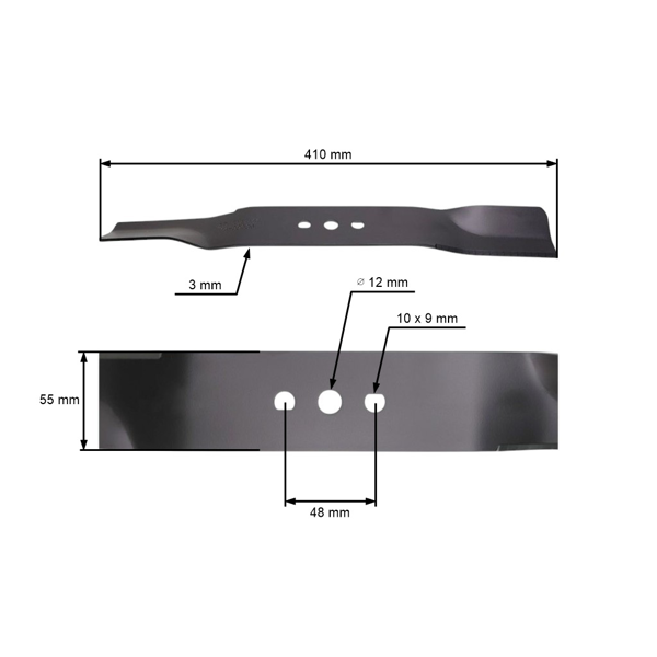 Žací nôž 41 cm (16") pre Hortmasz Dym Hortus Leroy Merlin Victus (OEM JL43Z04-01)