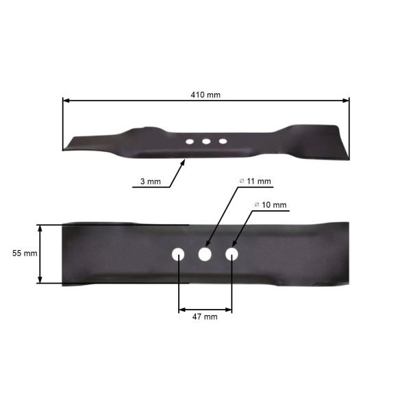 Žací nôž 41 cm (16") pre motorové kosačky Murray (OEM 700024 700162 881076BZYP)