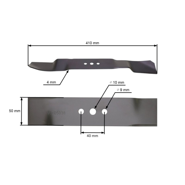 Žací nôž 41 cm (17") pre záhradné traktory Husqvarna Jonsered (OEM 544102801)
