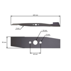 Žací nôž 42 cm (16") pre elektrické kosačky Stiga Alpina Castel Garden (OEM 81004155/0)