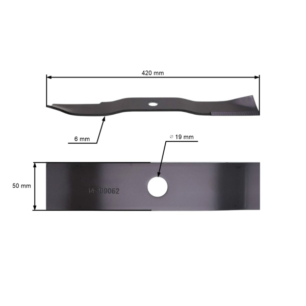 Žací nôž 42 cm (17") pre záhradné traktory Kubota (OEM 76505-11550)