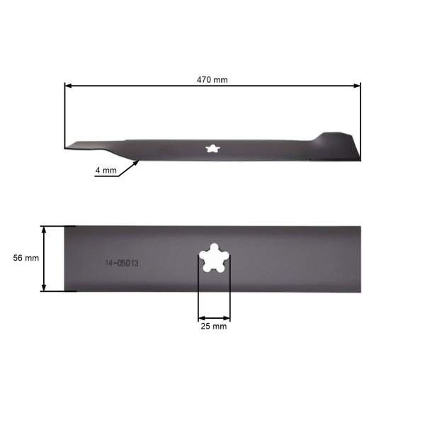 Žací nôž 45,7 cm (18") bočné vyhadzovanie pre záhradné traktory Husqvarna Jonsered (OEM 532138496 532126338 532127841)