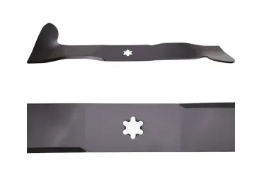 Žací nôž 46 cm (18") pravý so zberom pre záhradné traktory Husqvarna Partner McCulloch Poulan Jonsered (OEM 532165561 532426322 532170038)