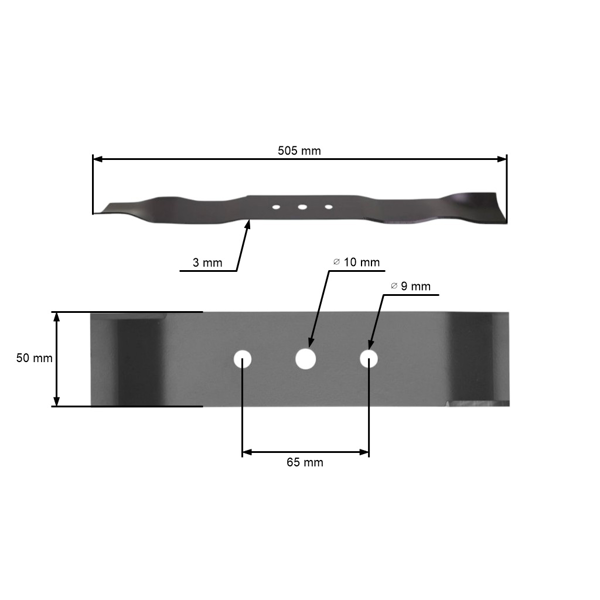Žací nôž 50,5 cm (20") pre Oleo-Mac Efco Marina Victus (OEM 66.07.0172 66070172 CP053013 33955)