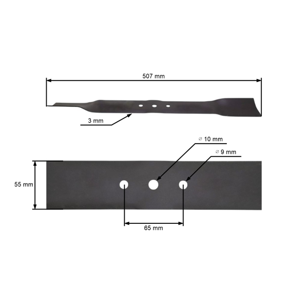 Žací nôž 50,7 cm (20") pre kosačky Oleo-Mac Efco G53 (OEM 66079934)