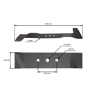 Žací nôž 51 cm (20") pre motorové kosačky Oleo-Mac Oleomac Efco TK GV53 GV53TBX G53 GV53TK (OEM 66070440R)