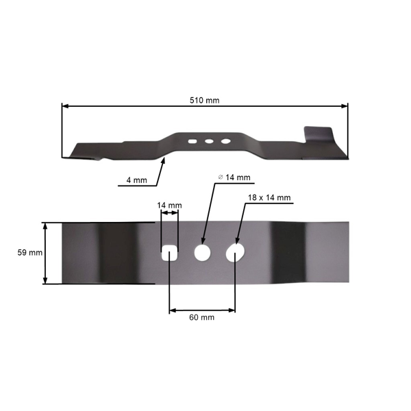 Žací nôž 51 cm (20") so zberačom pre motorové kosačky NAC Krysiak Vega Ursus Hyundai