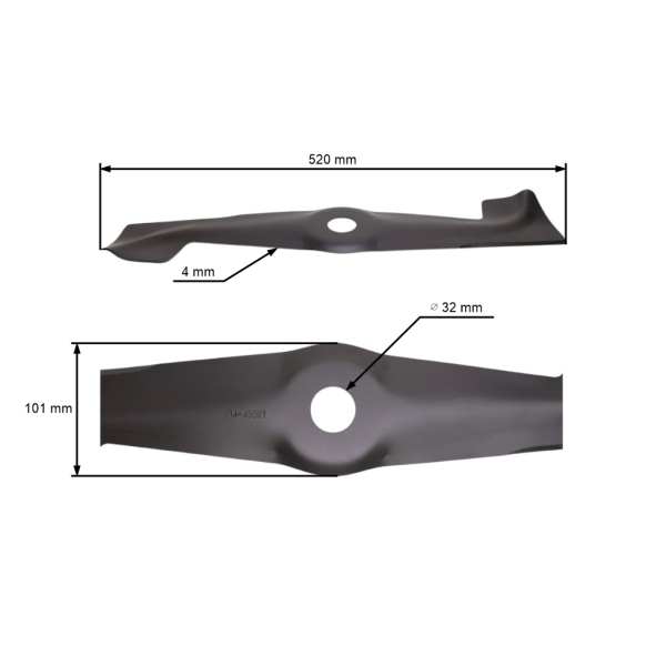 Žací nôž 52 cm (20") so zberačom pre motorové kosačky John Deere Sabo (OEM SA17208 29770 SA29770 450-203-000)