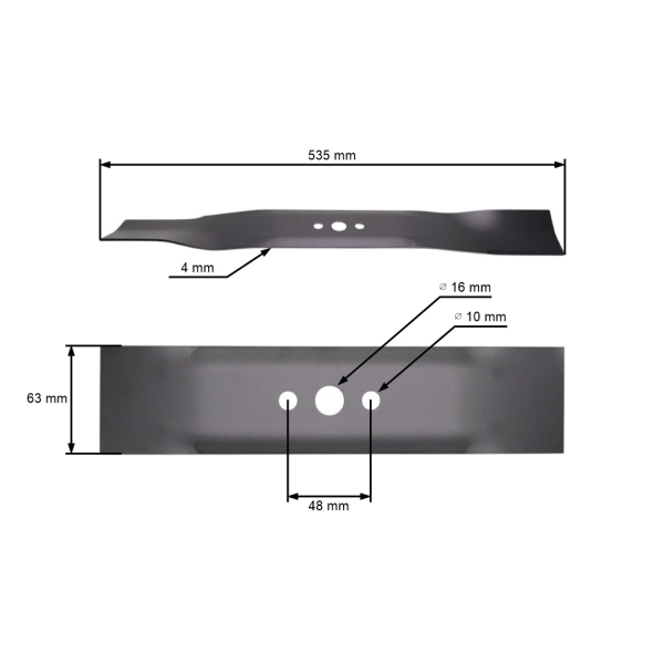 Žací nôž 53,5 cm (21") pre Husqvarna Partner McCulloch Poulan Jonsered (OEM 532406712 532165833 532175052 539112787)