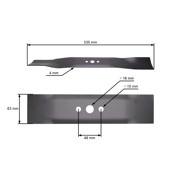 Žací nôž 53,5 cm (21") pre Husqvarna Partner McCulloch Poulan Jonsered (OEM 532406712 532165833 532175052 539112787)