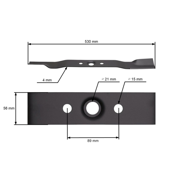 Žací nôž 53 cm (21") pre motorové kosačky Honda (OEM 72511VB3E410)