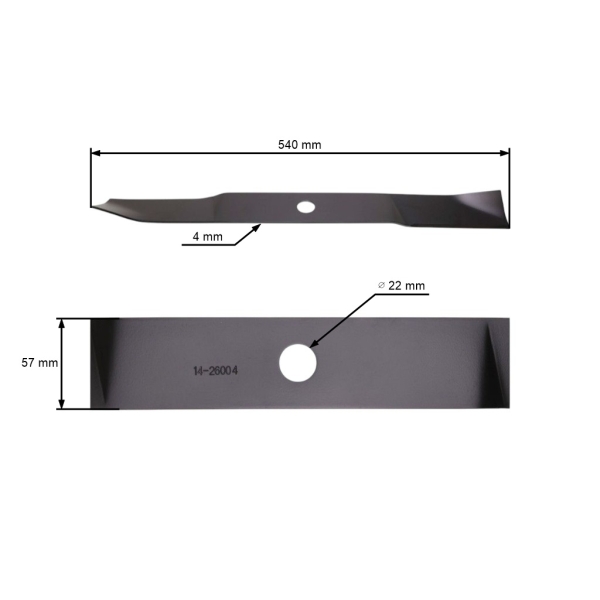 Žací nôž 54 cm (21") pre záhradné traktory Murray (OEM 095101MA 95101 095101E701MA 92418E701)