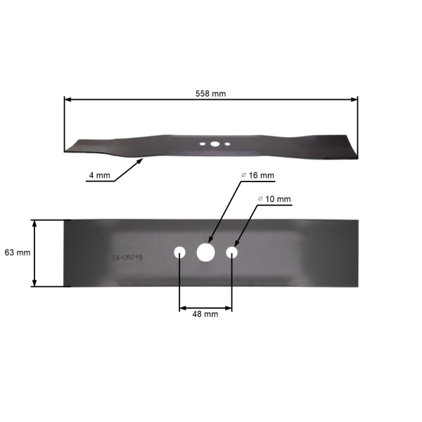 Žací nôž 55,8 cm (22") pre Husqvarna Partner McCulloch Poulan Jonsered Craftsman (OEM 532157101 532141114 532850973 532406713)