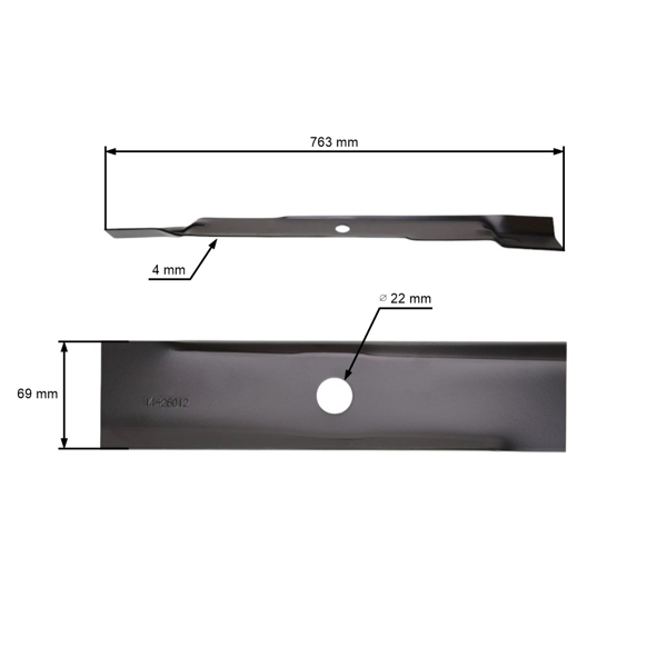 Žací nôž 76,3 cm (30") pre záhradné traktory Murray (OEM 56060E701 55969E701 56060HT 55969HT 56060 56246E701 45246 55793E701 056246E701MA)
