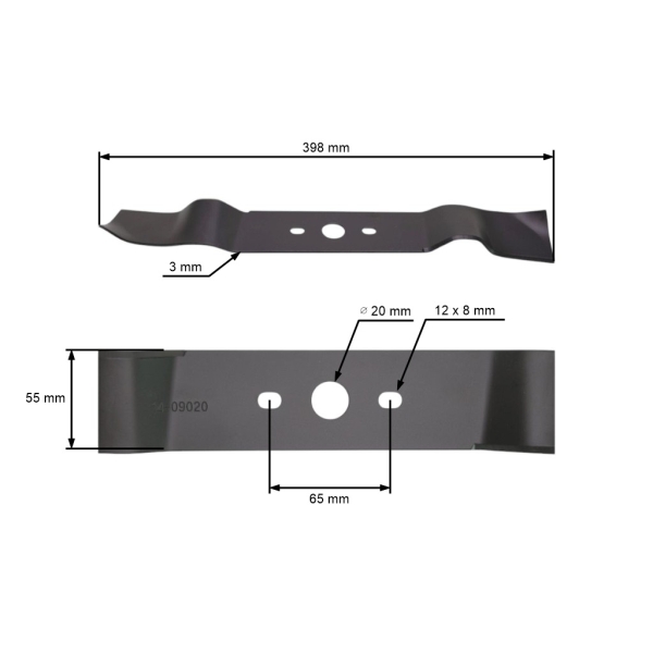 Žací nôž pre elektrické kosačky AL-KO Comfort 40E 39,8 cm