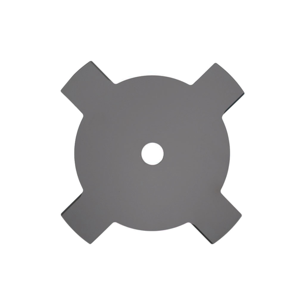 Žací oceľový nôž 4 zubý rozmer 255 mm x 25,4 mm pre krovinorezy a motorové vyžínače