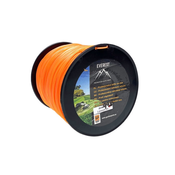 Žacia struna pre krovinorezy tvar hviezda 2,4 mm x 474 m