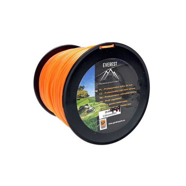 Žacia struna pre krovinorezy tvar hviezda 2,65 mm x 369 m