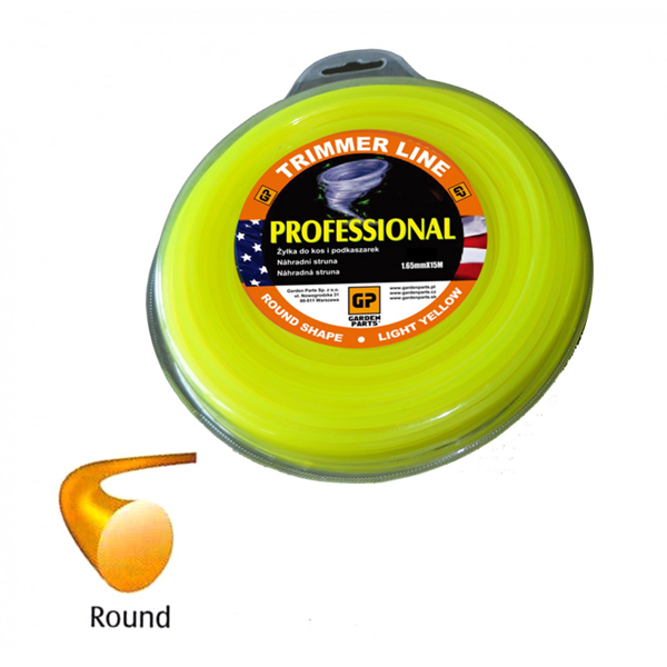 Žacia struna priemer 1,3 mm dĺžka balenia 15 m kruhový profil pre krovinorezy a vyžínače