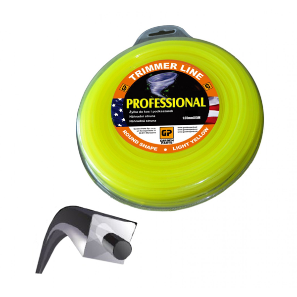 Žacia struna priemer 2,65 mm dĺžka balenia 15 m profil dual power line pre krovinorezy a vyžínače