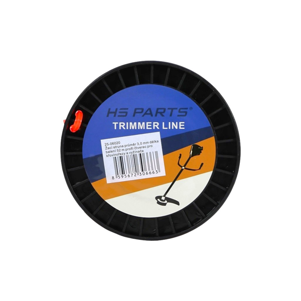 Žacia struna priemer 3,0 mm dĺžka balenia 52 m štvorcový profil pre krovinorezy a vyžínače