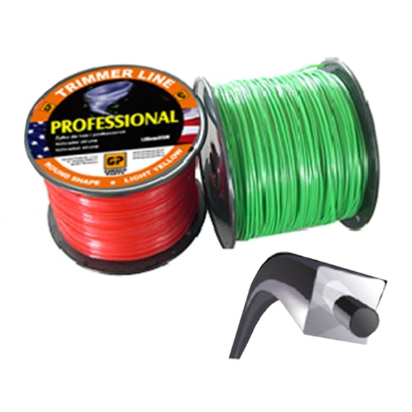 Žacia struna priemer 3,0 mm Dĺžka balenia 56 m Dvojitý profil napájacieho vedenia pre krovinorezy a vyžínače