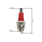 Zapaľovacia sviečka pre motorové píly krovinorezy postrekovača a ďalšiu dvojtaktnú záhradnú techniku