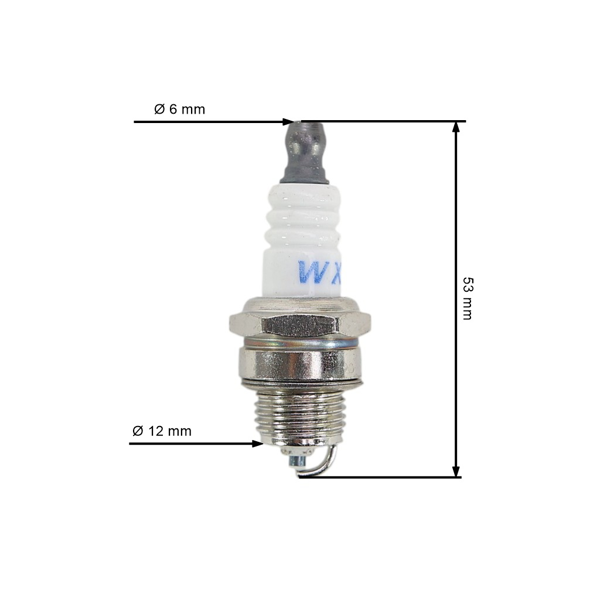 Zapaľovacia sviečka pre motorové píly krovinorezy postrekovače a iné dvojtaktné záhradné zariadenia