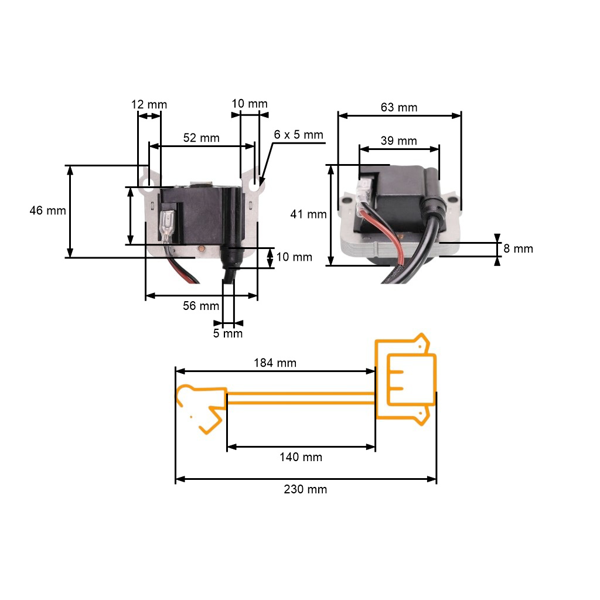 Zapaľovanie pre čínske krovinorezy a krovinorezy z hobbymarketov s objemom motora 32 cm3