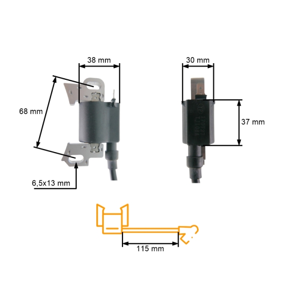Zapaľovanie pre čínske motorové kosačky NAC NGP T675 a kosačky a z hobbymarketov
