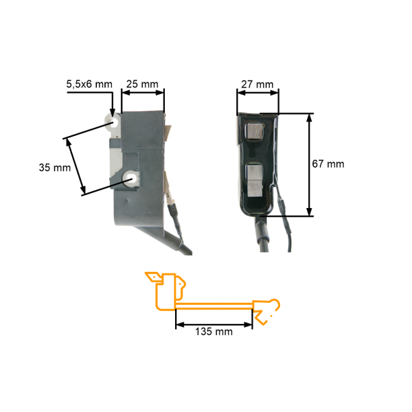 Zapaľovanie pre čínske píly a píly z hobbymarketov s objemom motora 45 cm3 52 cm3 58 cm3