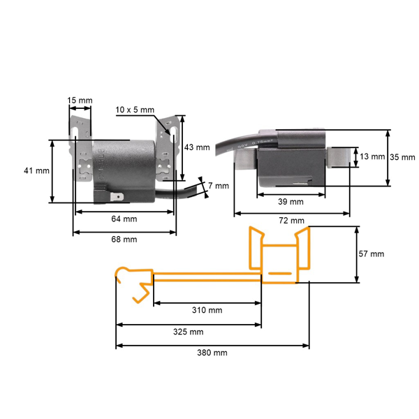 Zapaľovanie pre motory Briggs & Stratton (OEM 492341 490586 491312 591459 715231)